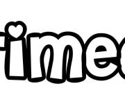 Coloriage Pr&eacute;nom Timeo