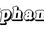 Coloriage Pr&eacute;nom Tiphanie