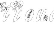 Coloriage Pr&eacute;nom Titouan