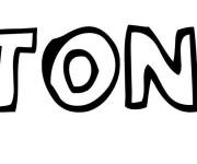 Coloriage Pr&eacute;nom Toni