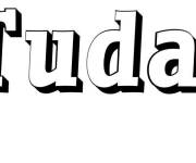 Coloriage Pr&eacute;nom Tudal