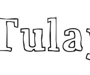 Coloriage Pr&eacute;nom Tulay