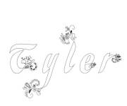 Coloriage Pr&eacute;nom Tyler