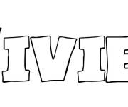 Coloriage Pr&eacute;nom Vivien