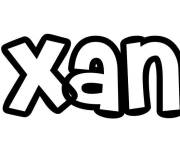 Coloriage Pr&eacute;nom Xan