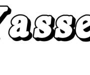 Coloriage Pr&eacute;nom Yasser