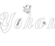 Coloriage Pr&eacute;nom Yohan