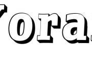 Coloriage Pr&eacute;nom Yoran
