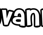 Coloriage Pr&eacute;nom Yvann