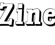 Coloriage Pr&eacute;nom Zine