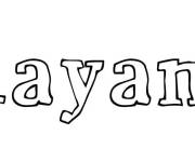 Coloriage Rayane