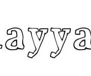 Coloriage Rayyan pr&eacute;nom