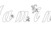 Coloriage Yamina pr&eacute;nom