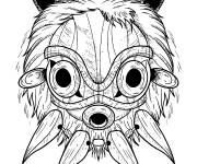 Coloriage Le symbole de Princesse Mononok&eacute;