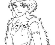 Coloriage Princesse San