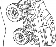 Coloriage Voiture de Rallye Jouet