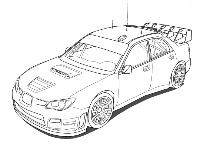 Coloriage Voiture De Rallye Wrc Dessin Gratuit à Imprimer