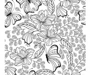 Coloriage et dessins gratuit Inspiration Zen adulte à imprimer