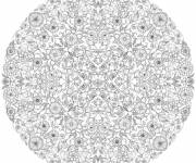 Coloriage et dessins gratuit Mandala Anti-Stress complexe à imprimer