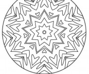 Coloriage Mandala d&eacute;stressant