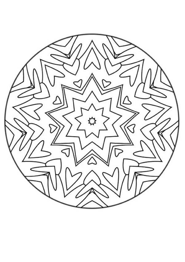 Coloriage et dessins gratuits Mandala déstressant à imprimer