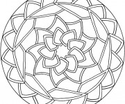 Coloriage Mandala Géométrique