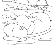 Coloriage Relaxant animaux d'afrique