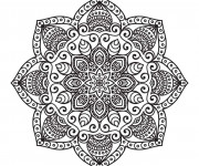 Coloriage Relaxant Mandala pour décoration
