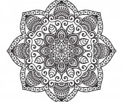 Coloriage Relaxant Mandala pour décoration