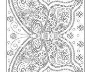 Coloriage Relaxant Papillon magique