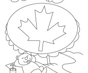 Coloriage Relaxation au Canada