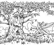 Coloriage et dessins gratuit Vieille Arbre à imprimer