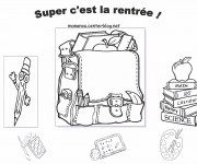 Coloriage La Joie de La Rentr&eacute;e scolaire