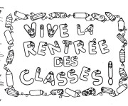 Coloriage La Rentrée des Classes