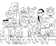 Coloriage Photo de Classe