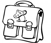 Coloriage Rentr&eacute;e maternelle en vecteur
