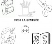 Coloriage Rentr&eacute;e Scolaire pour Les &Eacute;l&egrave;ves