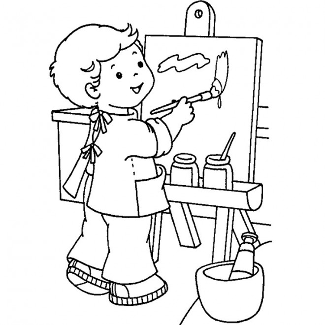 Coloriage et dessins gratuits Séance de dessin Maternelle à imprimer