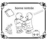 Coloriage et dessins gratuit La rentrée des classes à imprimer