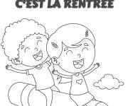 Coloriage rentrée cp