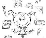 Coloriage et dessins gratuit Rentrée maternelle à imprimer