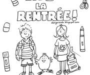 Coloriage et dessins gratuit Rentrée scolaire gs à imprimer