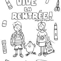 Coloriage et dessins gratuit Rentrée scolaire gs à imprimer
