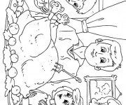 Coloriage Dinde pour Noel
