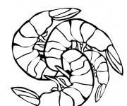 Coloriage Le Repas Fruits de Mer