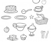 Coloriage et dessins gratuit Repas à colorier à imprimer