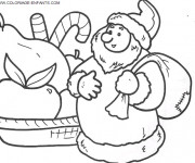 Coloriage Repas de Noel