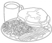 Coloriage Repas pour adulte