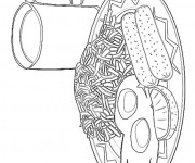 Coloriage Repas stylis&eacute;