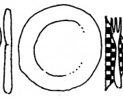 Coloriage Un Plat Vide